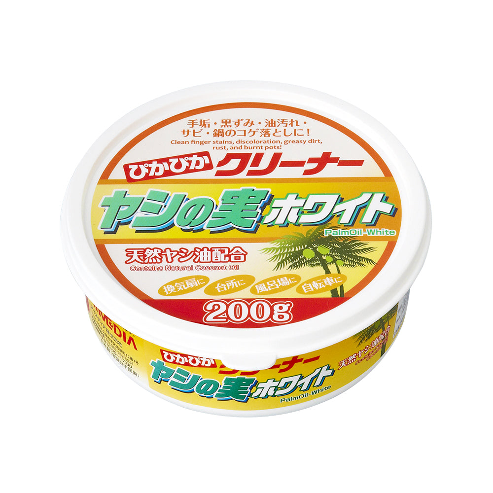 PALM OIL CLEANER, Multi surface cleaner rust remover oven cleaner kitchen cleaner ヤシの実ホワイト 200g Made in Japan