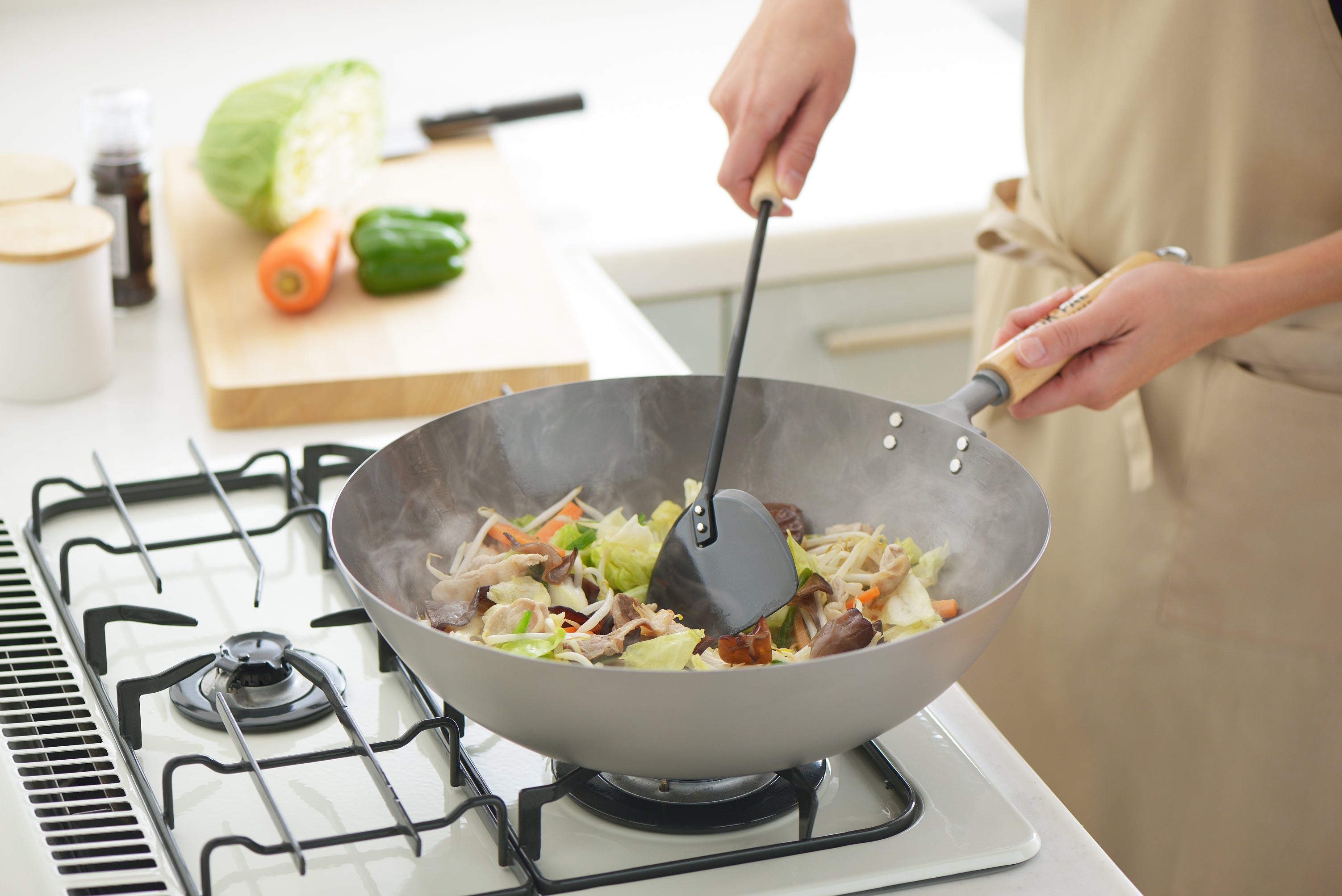 YOSHIKAWA COOK-PAL Titanium Wok 30cm COOK-PAL チタン北京鍋