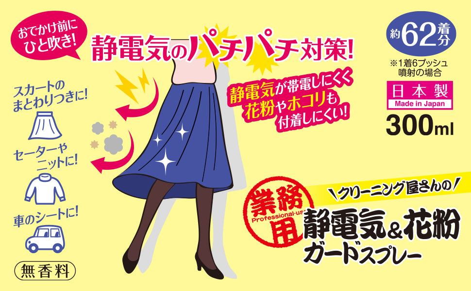 Static Prevention and Pollen Guard Spray - 300ml