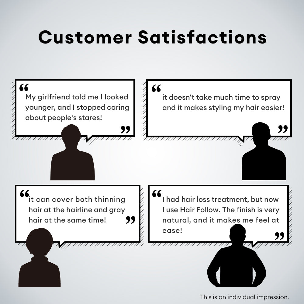 HAIR FOLLOW - covering spray for thin hair