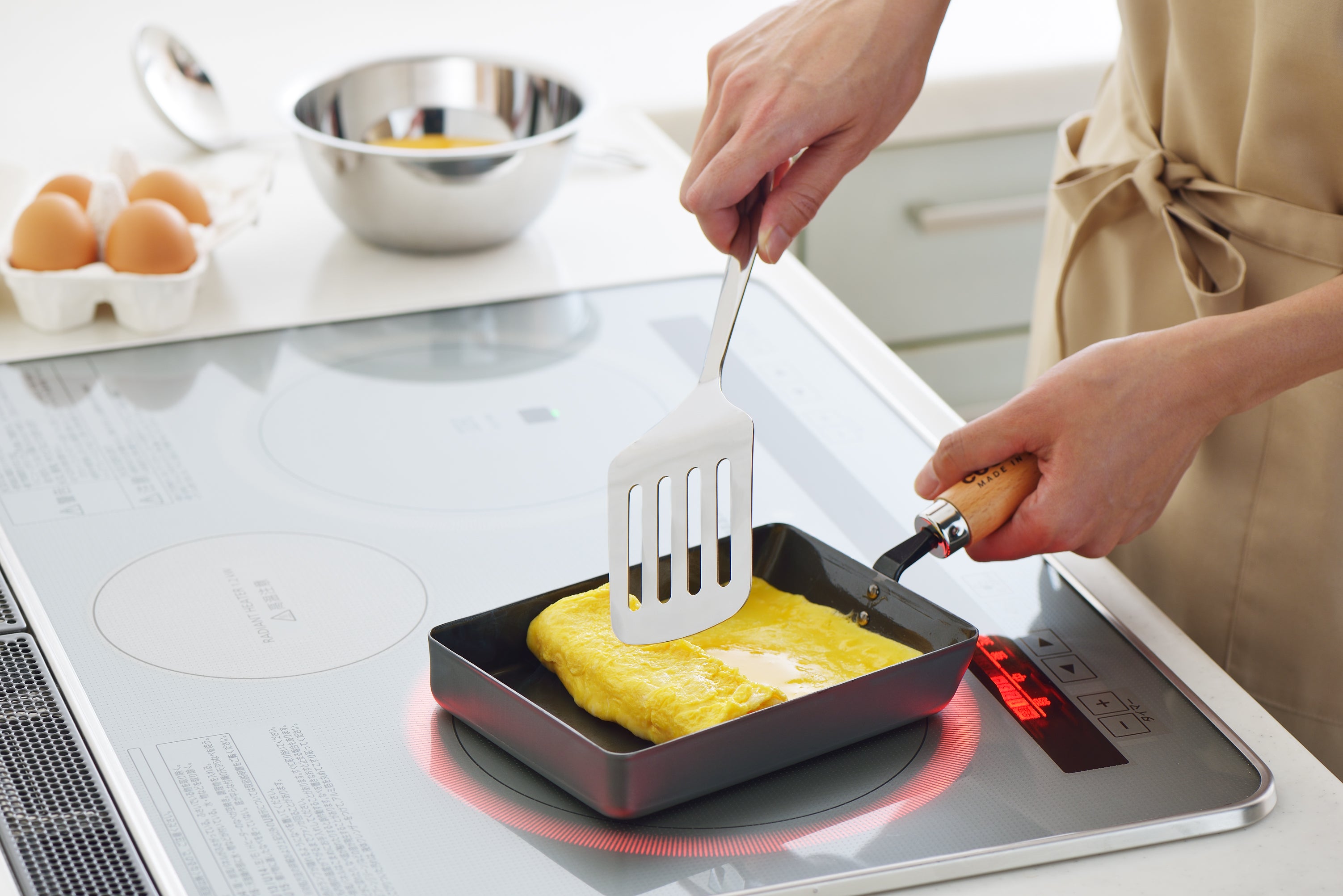 COOK-PAL REN Frying Pan for Rolled Omelette