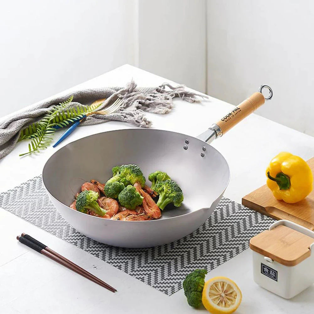 YOSHIKAWA COOK-PAL Titanium Wok 30cm　COOK-PAL チタン北京鍋