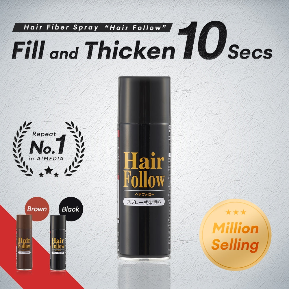 HAIR FOLLOW - covering spray for thin hair